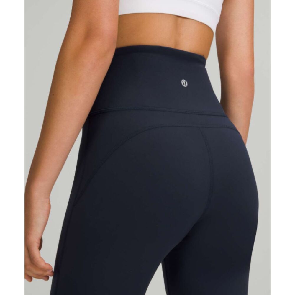 Lululemon Groove Super-High-Rise Crop 23", True Navy, Size 2, W6BZ3S - Picture 3 of 10